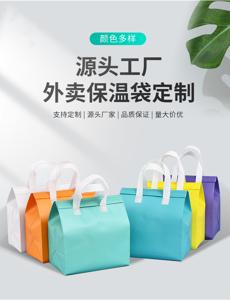 太原市无纺布保温袋外卖袋